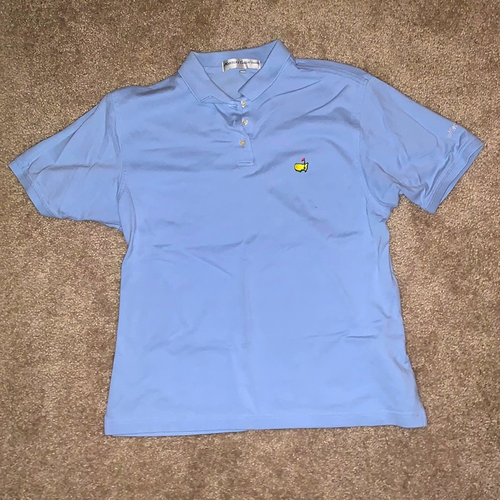 Masters collection golf shirt, blue, L
